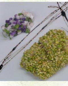 Mero en costra de frutos secos