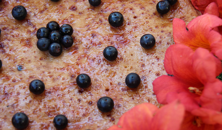 Pastel de arándanos